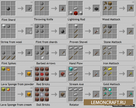 Мод на новые инструменты, предметы и чары Survival Utilities [1.12.2]